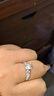 AEAW Jewelry鉆戒女培育鉆石戒指扭臂D色1克拉四爪白金結(jié)訂婚戒 18K金1克拉/D色/VVS2/3EX上海igi 曬單實拍圖