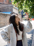 矜持范外套女美式慵懶風(fēng)國潮復(fù)古格子拼接衛(wèi)衣女開衫男女情侶獨(dú)連帽 灰色/版【春秋款】 S 【建議60斤85斤】 曬單實(shí)拍圖
