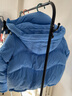 太平鳥(niǎo)2024冬季絎縫短泡芙羽絨服A1ACE431T 藍色 XS 曬單實(shí)拍圖