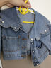 ASK JUNIOR女童外套2026春裝小童花邊大翻領(lǐng)休閑水洗牛仔外套 藍色 90 曬單實(shí)拍圖