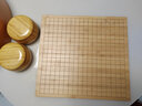Orange cat圍棋五子棋便攜式折疊收納棋盤(pán)少兒成人初學(xué)入門(mén)標準圍棋兒童 梨黃罐套裝【大號】 曬單實(shí)拍圖