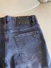 雷靂凱撒煙灰色牛仔褲男士潮牌修身小直筒歐版高端春秋長(cháng)褲子 黑灰色 31 126-135斤 曬單實(shí)拍圖
