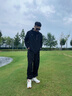 安踏（ANTA）外套男寬松加絨保暖夾克休閑跑步衛(wèi)衣百搭開衫防風連帽運動風衣男 基礎黑【加絨】 L /175 曬單實拍圖