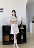 燕潯氣質(zhì)新中式提花連衣裙女裝2025夏裝新款時(shí)尚高腰改良旗袍a字裙子 米白色 L (建議110-125斤) 曬單實(shí)拍圖