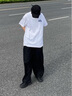 航海日志字母短袖男T恤oversize純棉大碼男t恤夏季港風(fēng)潮牌嘻哈半袖情侶裝 白色-0003 L    170--175cm 60-70Kg 曬單實(shí)拍圖
