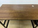 木以成居 电脑桌 带穿线孔简易学习书桌双层书架桌子橡木色 120*60CM 实拍图