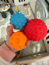 马博士 婴儿手抓球按摩球洗澡玩具6个装软胶纹理触感抚触球戏水玩具 实拍图
