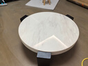 索瑞仕意式極簡(jiǎn)大理石客廳家用小戶(hù)型輕奢大小圓設計師款圓形茶幾組合 【100*100*30CM】+邊幾 大理石茶幾（默認發(fā)主圖色） 曬單實(shí)拍圖