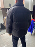 喬易倫假兩件立領(lǐng)羽絨服男冬季潮牌痞帥加厚上衣服2025新款男士冬裝外套 黑色 M 曬單實(shí)拍圖