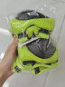 酷骑（COOGHI）儿童头盔护具五件套(非品牌护具) 梅花款-酷骑绿 实拍图