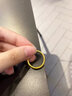 中國黃金（CHINA GOLD）素圈黃金戒指女實心三生三世足金戒指七夕情人節(jié)禮物送女朋友老婆 約2.7g/13號【古法】 曬單實拍圖