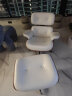艺术女神 单人沙发 Eames伊姆斯躺椅设计师单椅真皮北欧沙发椅子单人可躺 [定制米白色,头层真皮]躺椅+脚踏 胡桃木色背板 实拍图
