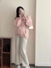 Jret春秋女裝2025年新款簿款穿搭女神范炸街時(shí)尚衛(wèi)衣女兩件套裝女加絨 粉色衛(wèi)衣+杏色褲子套裝/不加絨 M 建議(90-105斤) 曬單實(shí)拍圖