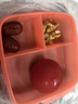 特百惠（Tupperware）纖巧密封分格午餐學生辦公室便攜野餐露營塑料保鮮飯盒 拆分紅色（無包裝無碼） 550ml 曬單實拍圖