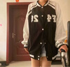 索宛亦（SUOWANYI）感純欲風(fēng)外女潮ins秋冬款大碼MM棒球服百搭寬松夾克女外穿 黑色【426】  3XL 建議180-200斤 曬單實(shí)拍圖