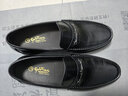金利來(lái)男士時(shí)尚商務(wù)休閑鞋舒適輕便透氣一腳蹬樂(lè )福豆豆鞋男真皮皮鞋 黑色 40 曬單實(shí)拍圖
