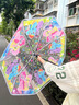 蘭憐小馬寶莉透明雨傘三折傘全自動(dòng)網(wǎng)紅直柄傘可愛(ài)折疊兒童成人加厚女 三折傘-八骨-手動(dòng)款 曬單實(shí)拍圖