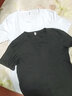 南帝郎（NAN DI LANG）【2件裝78】短袖t恤男純白色夏裝新款男裝 純棉薄款圓領(lǐng)T恤打底衫 2件裝】白色+黑色 L 110-125斤 曬單實(shí)拍圖