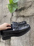 老爺車(chē)高端鱷魚(yú)紋皮鞋男真皮牛皮豆豆鞋男韓版樂(lè )福鞋青年駕車(chē)休閑男鞋 LYC3392黑色 40 曬單實(shí)拍圖