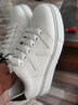 THOM WILLS男鞋內增高小白鞋男牛皮透氣厚底圓頭英倫休閑板鞋 白色G921 41 /7.5碼 曬單實(shí)拍圖