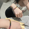GONMCEAN巴西碧璽單圈手鏈18K金彩虹碧璽水晶手串禮物 曬單實拍圖