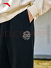安踏（ANTA）【王一博同款】美式運動(dòng)長(cháng)褲男秋季潮休閑褲子寬松衛褲 基礎黑-3 L (男175) 曬單實(shí)拍圖