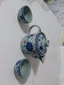 青花瓷手抓壺大號蓋碗 小號泡茶壺陶瓷泡茶碗景德鎮(zhèn)功夫茶具 大號1壺配2杯 曬單實(shí)拍圖