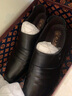 老人頭高跟皮鞋男士休閑鞋新品透氣真皮尖頭男士商務(wù)正裝鞋潮流男鞋牛皮 黑色-套腳款 38 曬單實(shí)拍圖