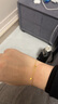 六桂福珠寶18K金手鐲開(kāi)口心繞手鐲子女彩金配飾品手鏈送禮物手環(huán) 18k黃 曬單實(shí)拍圖