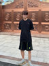 古先森男士短袖t恤男寬松純棉夏季上衣服半袖印花打底衫圓領(lǐng)大碼體恤 黑色 M 【110-130斤】 曬單實(shí)拍圖