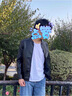 花花公子（PLAYBOY）皮夾克男2025春秋新款立領(lǐng)潮流時(shí)尚百搭上衣男休閑韓版修身外套男 黑色 Q-YHHH8802 XL 曬單實(shí)拍圖