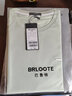 巴魯特（Brloote）男士絲光棉T恤圓領(lǐng)短袖棉休閑體恤衫夏季新品 淺綠 175/96A 曬單實(shí)拍圖