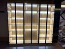 襄睿手辦展示柜盲盒展示架玻璃展示柜高達模型玩具柜陳列柜玻璃門(mén)展柜 E0實(shí)木板 長(cháng)240*220 A款 包上樓包安裝+附送燈光 曬單實(shí)拍圖