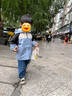 戴維貝拉（DAVE＆BELLA）兒童外套戶外運(yùn)動男童上衣連帽女童外衣休閑中大童衣服秋冬新款 灰藍(lán)色【現(xiàn)貨】 110 cm（建議身高100-110cm） 曬單實拍圖