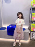 FNJ KIDS女童套裝裙2025夏季洋氣女大童短袖T恤兒童網(wǎng)紗裙子兩件套 圖片色 150 (建議身高140-150cm) 曬單實(shí)拍圖