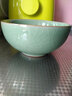 涵青堂青瓷冰裂紋餐具陶瓷碗家用龍泉中式哥窯米飯碗盤(pán)子筷架勺子組合 4.5英寸米飯碗(哥窯梅子青) 開(kāi)片 曬單實(shí)拍圖