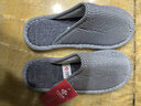 潔麗雅棉拖鞋男家居防滑情侶保暖棉鞋家用耐磨簡(jiǎn)約棉拖鞋女 細條紋藏青 40-41 曬單實(shí)拍圖