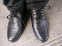 奧康內增高皮鞋男皮鞋秋冬款透氣男士?jì)仍龈咝行蓍e商務(wù)正裝皮鞋真皮 黑色四季款/增高6cm 43 曬單實(shí)拍圖