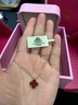 紀(jì)思梵（CHEESEFAN）輕奢四葉草項鏈女玫瑰彩金雙面瑪瑙七夕情人節(jié)生日禮物送女友 玫瑰金-兩面四葉草項鏈黑紅 曬單實拍圖