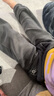 PawinPaw小熊童裝年冬男童加絨褲子廓版兒童長(zhǎng)褲收口褲腳 灰色/15 110 cm 曬單實(shí)拍圖