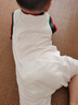 G.DUCKKIDS嬰兒衣服新生兒連體衣夏季短袖哈衣爬服男寶寶春秋薄款純棉外出服 GOD寬肩連體 白色 80cm 80(建議6-9個月) 曬單實拍圖