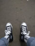回力帆布鞋男女情侶款布鞋爆款國潮板鞋運動(dòng)休閑男鞋潮男學(xué)生鞋子 黑色高幫473 41 曬單實(shí)拍圖