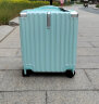 喜朗顿行李箱小型登机箱商务拉杆箱高品质箱包男女旅行箱小号飞机密码箱 挂扣子母拉链薄荷绿 18英寸 实拍图