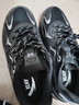 安踏（ANTA）女鞋兔子鞋軟彈緩震運動(dòng)鞋厚底增高老爹鞋時(shí)尚百搭休閑鞋透氣網(wǎng)鞋 黑/銀 38 曬單實(shí)拍圖
