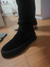 JuuJoo品牌秋冬新款加絨切爾西靴男套腳百搭磨砂翻毛皮時(shí)尚加絨皮靴男 黑色 41 曬單實(shí)拍圖