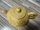 陶舍軒宜興紫砂 浮雕工藝 正高級工藝美術(shù)師 周小明制作 龍騰盛世系列 金黃色（一粒珠龍騰盛世） 400ml 曬單實拍圖