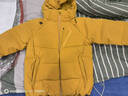 迪桑特（DESCENTE）男士 光熱轉能 保暖 短款連帽 面包服 羽絨服 MU-MUSTARD XL (180/100A) 曬單實(shí)拍圖
