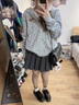 EPET灰色美式小碎花連帽衛衣女春秋季2025年新款chic上衣開(kāi)衫外套 圖片色 M 45-55kg 曬單實(shí)拍圖