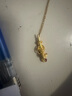 世紀緣黃金吊墜女靈蛇權杖足金本命年鑲嵌生肖蛇掛墜送女友生日禮物 3.77g 帶國檢證書(shū) 曬單實(shí)拍圖