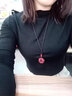 QMXD朱砂項鏈女貔貅平安扣護身符吊墜本命年古風(fēng)情人節(jié)七夕送女朋友 曬單實拍圖